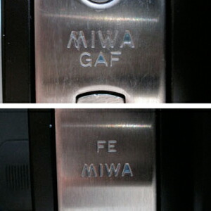 MIWA GAF・FE刻印