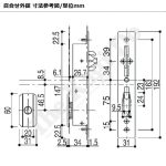 YKKAP 引戸錠 れん樹 3K18289 召合外シリンダー WEST キー5本付【召合