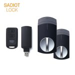 SADIOT LOCK スマートロック 本体(黒×2台) + Hub(黒×1個) + Key(1個 