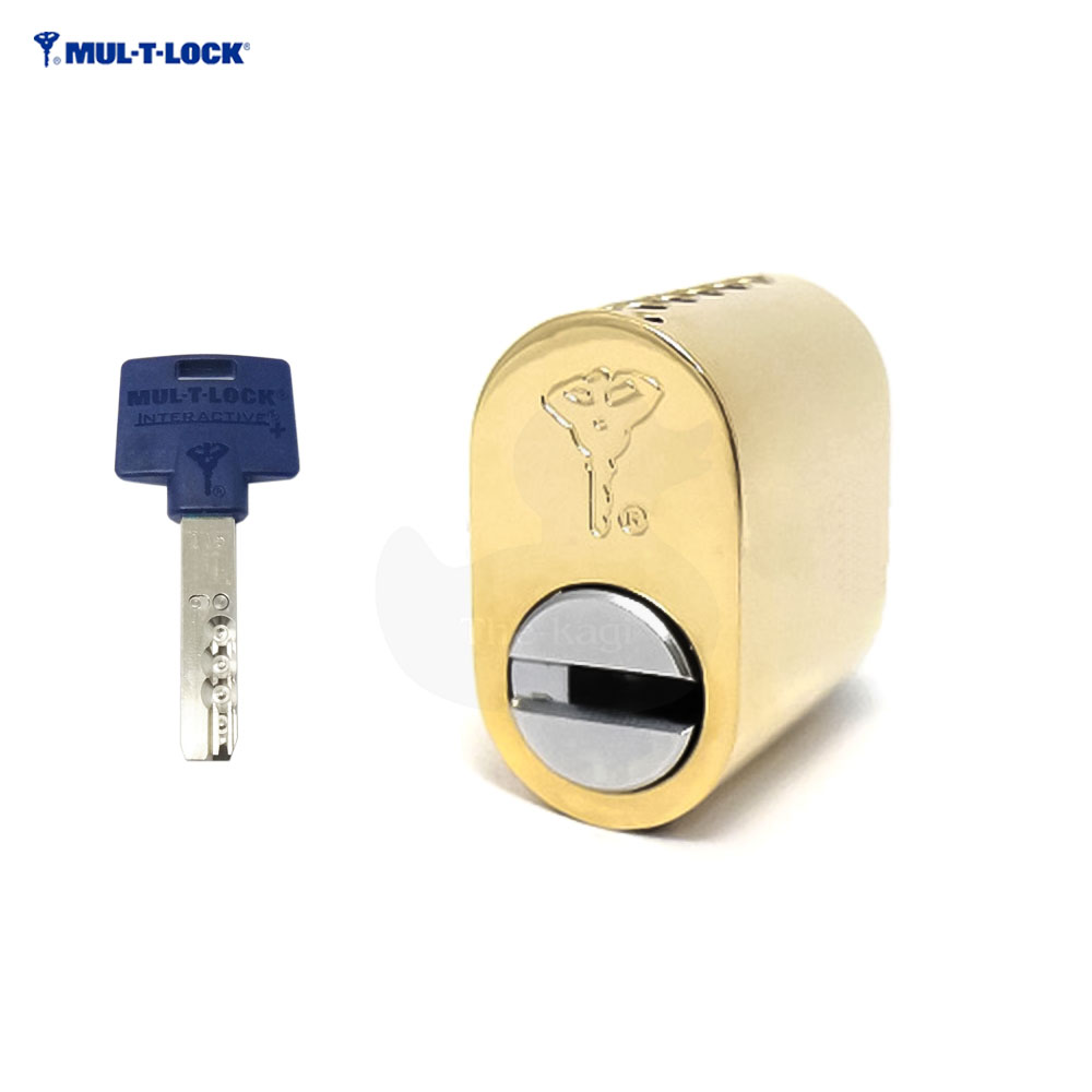 マルティロック シリンダー ASSA/ABLOY スカンジナビアタイプ ゴールド色 キー3本付【MUL-T-LOCK アッサ アブロイ】【輸入住宅 SWEDOOR】【特殊ディンプルキー】