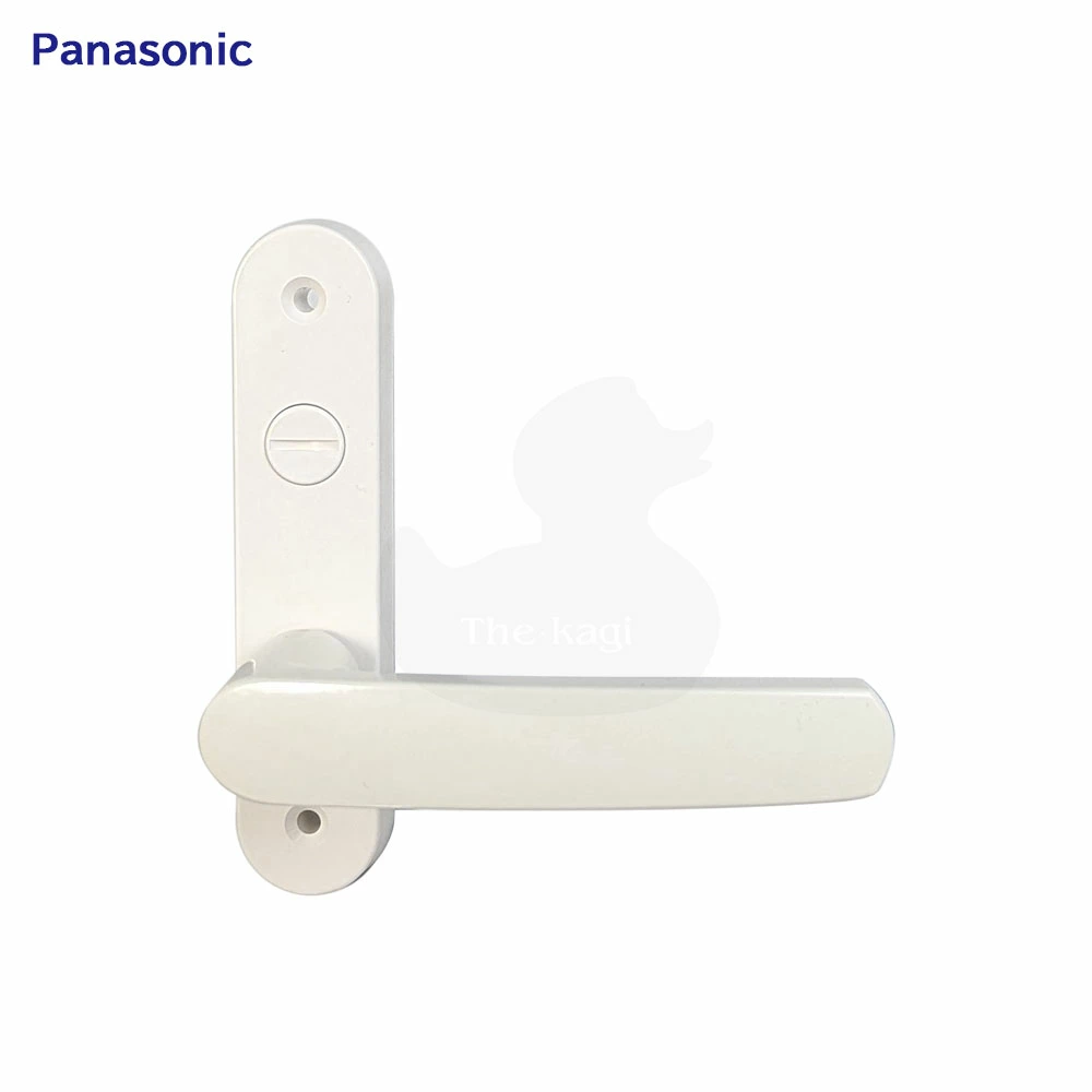 Panasonic レバーハンドルセット 台座ビス付・ラッチケース付 ホワイト(白)色 左右勝手兼用 KC980161Z2 GRYGD534571 ナショナル住宅 浴室錠 WEST製【松下電工 パナソニック メンテナンス部品】