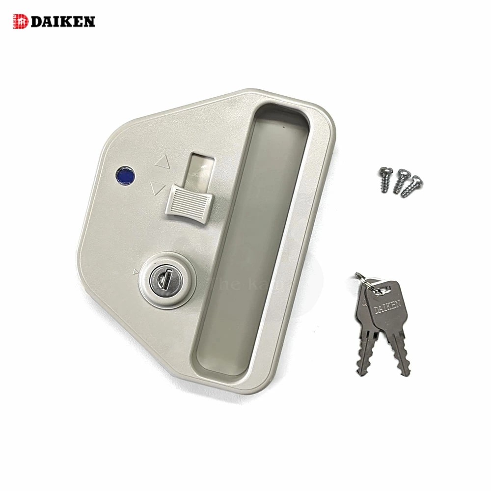 ダイケン 物置錠 DMKNRP1309 パステルグレー色 キー2本付 2009年～2011年 DM-KNF型・連続型物置DM-KNR型用【KR】【ダイケン物置 DAIKEN メンテナンス部品】