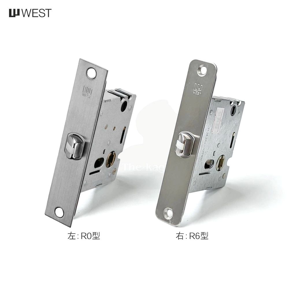 WEST A55 錠ケース バックセット50mm 左右勝手兼用 レバーハンドル角芯□7mm用 A5501 BS50【ウエスト メンテナンス部品】