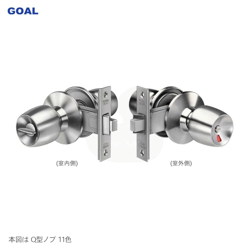 GOAL インテグラル錠 G-45 表示錠　ドアノブ 鍵 交換 取替え【内：サムターン ／ 外：表示(非常解錠装置付き)】【GOAL GF GLOCK】【ゴール GOAL G-45】