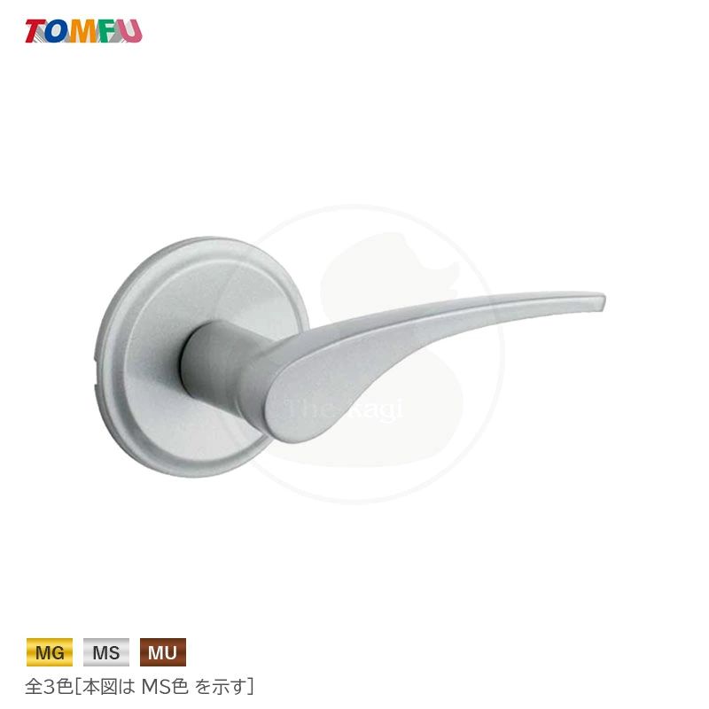 TOMFU 取替えレバーハンドル TXS-G10W 空錠 W丸座 対応扉厚30mm〜40mm【長沢製作所 NAGASAWA トムフ 標準シリーズ 汎用】