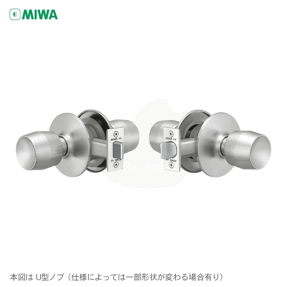 美和ロック HK-0 空錠タイプ 施錠機能無し【MIWA HKシリーズ モノロック錠】【外側：空ノブ／内側：空ノブ】